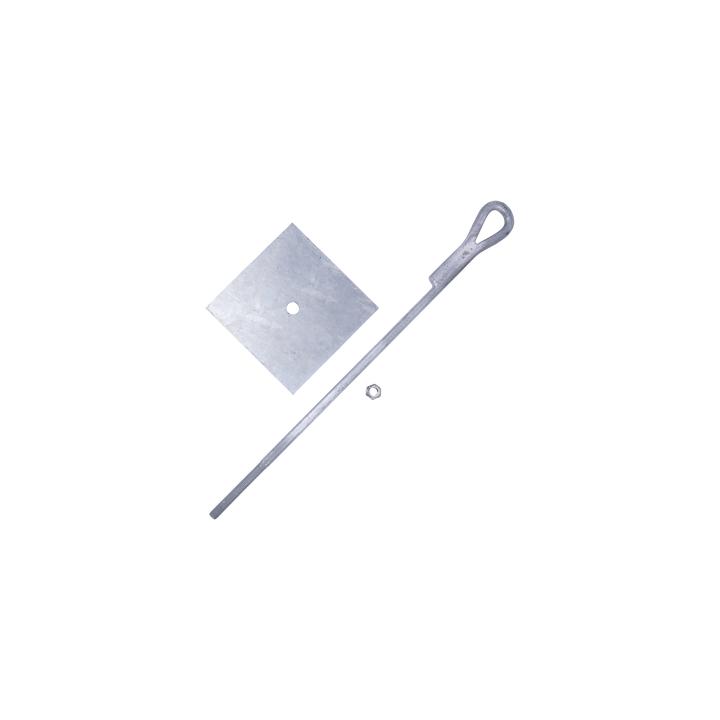 Ancla para Retenida para Muro con Ojo de Llave Galvanizado por Inmersión en Caliente (Requiere Placa Igualadora).