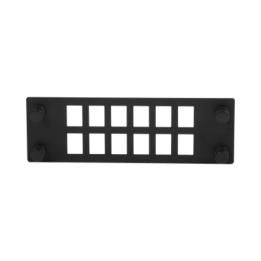 Placa Para 12 Adaptadores de Fibra Óptica, Uso con Gabinetes FPONE3 y FPONE4