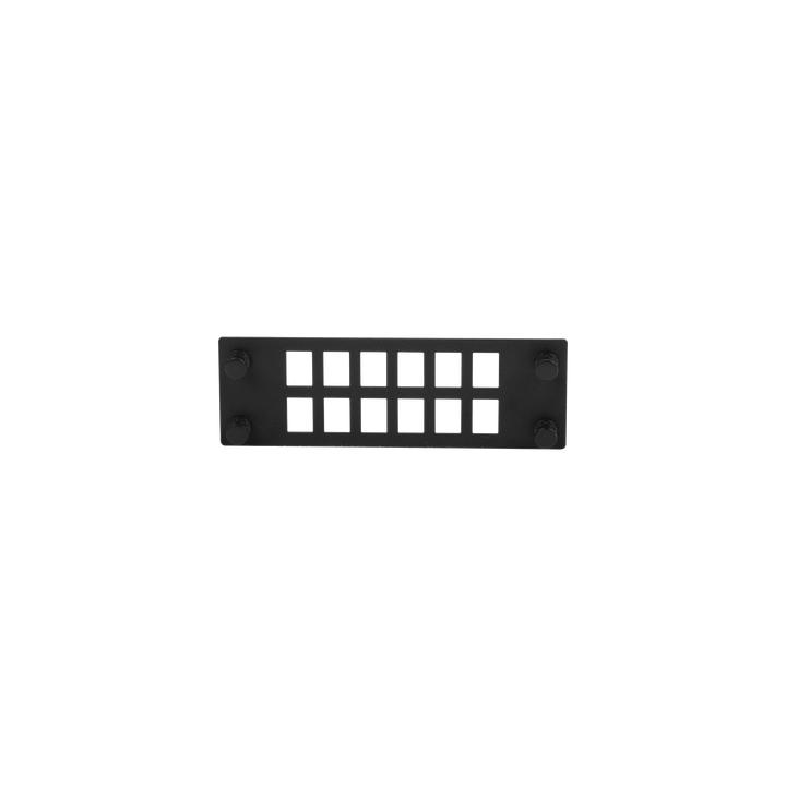 Placa Para 12 Adaptadores de Fibra Óptica, Uso con Gabinetes FPONE3 y FPONE4