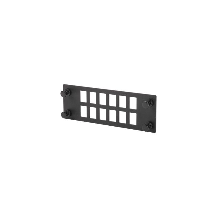Placa Para 12 Adaptadores de Fibra Óptica, Uso con Gabinetes FPONE3 y FPONE4