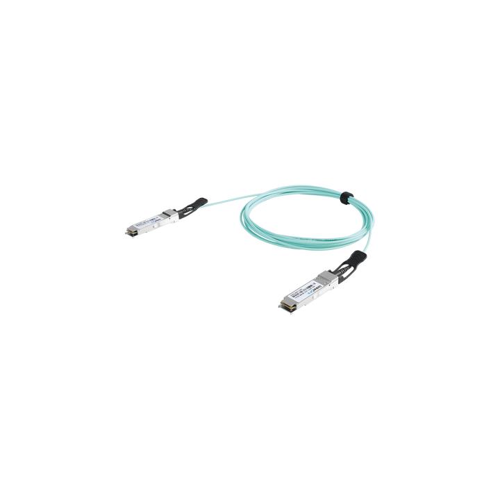 Cable AOC QSFP+ de 40 Gbps a 40 Gbps / Cable de fibra óptica Activo / Longitud: 1 metro