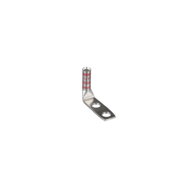 Zapata de compresión LCC8-14AF-L a 90° grados para cal. 8 Awg, Barreno para tornillo prisionero de 1/4, 1 Pz