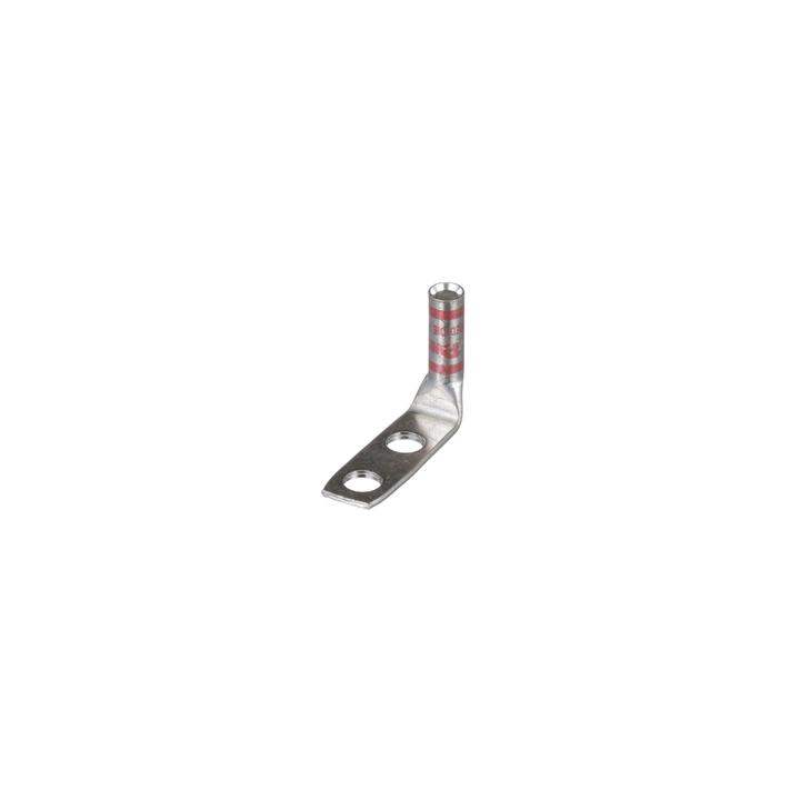 Zapata de compresión LCC8-14AF-L a 90° grados para cal. 8 Awg, Barreno para tornillo prisionero de 1/4, 1 Pz