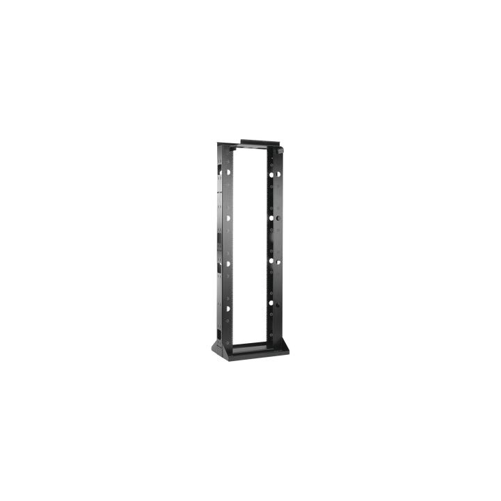 Rack de 2 Postes Sísmico, Estándar de 19 in, Rieles Numerados y Roscados #12-24, Fabricado en Acero, 45 Unidades de