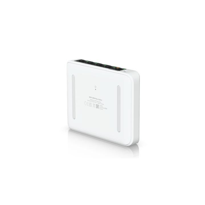 USW Flex Mini 2.5G Switch de 5 puertos 2.5G, Compacto, para Escritorio, se puede Energizar por PoE o con un Adaptador