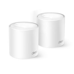 Kit 2 Routers Inalámbricos MESH Interior para Hogar / Doble Banda Wi-Fi 6 AX3000 Mbps / 3 Puerto Gigabit WAN/LAN / 2