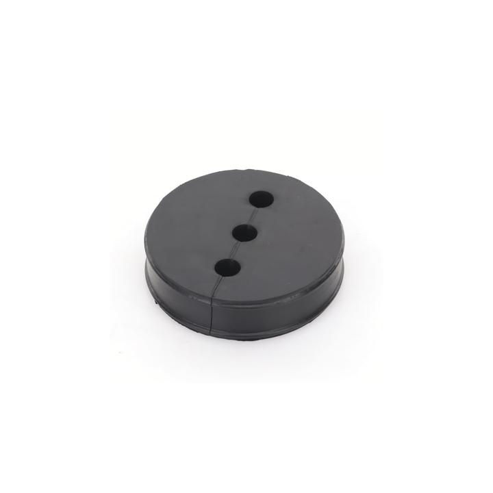 Inserto de Caucho de 4" Con Tres Orificios para Cable de 3/8 in
