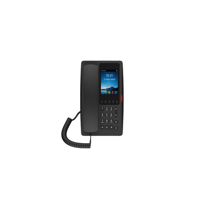 Teléfono IP Hotelero Wi-Fi 6 / Pantalla IPS 3.5" 320x480 / 2 Líneas SIP / 5 Teclas Programables / Puerto USB-A / PoE