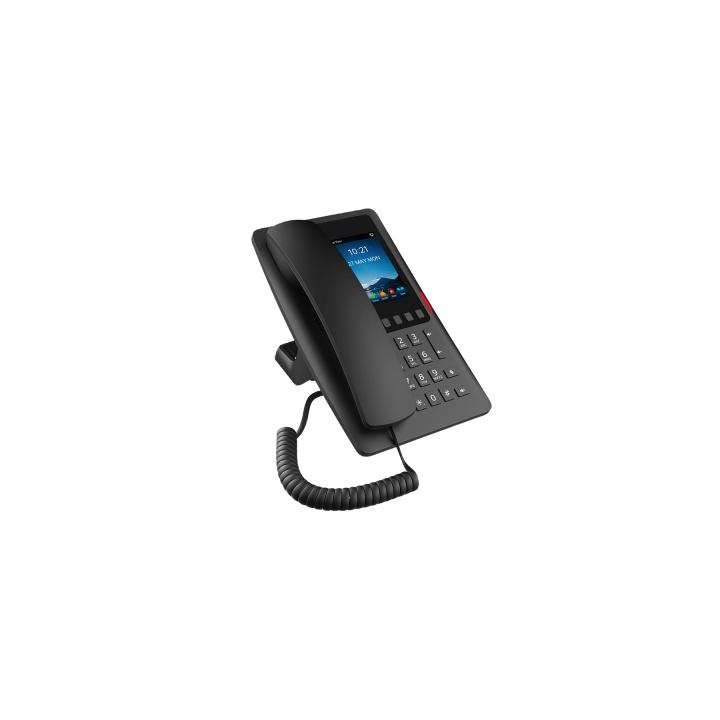 Teléfono IP Hotelero Wi-Fi 6 / Pantalla IPS 3.5" 320x480 / 2 Líneas SIP / 5 Teclas Programables / Puerto USB-A / PoE