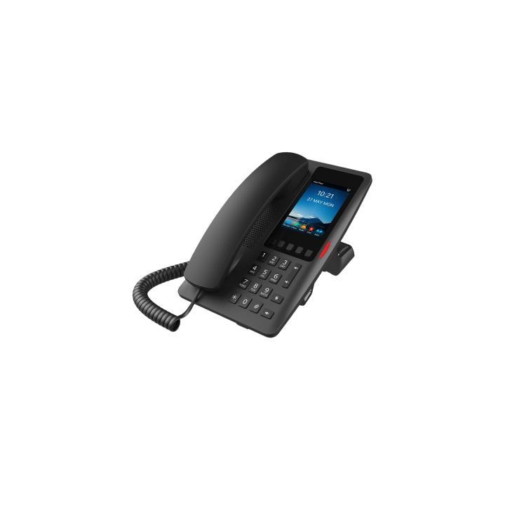 Teléfono IP Hotelero Wi-Fi 6 / Pantalla IPS 3.5" 320x480 / 2 Líneas SIP / 5 Teclas Programables / Puerto USB-A / PoE