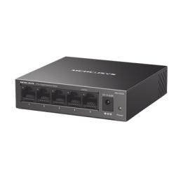 Switch NO Administrable / Para escritorio / Carcasa de metal / 5 puertos 10/100/1000 Mbps / Diseño Compacto / Plug and