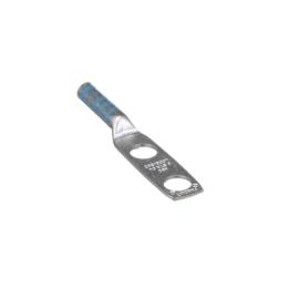 Zapata de compresión LCC6-38D-L para cal. 6 Awg, Doble barreno para tornillo prisionero de 3/8, Espaciado de orificio