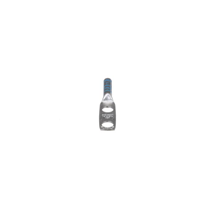 Zapata de compresión LCC6-38D-L para cal. 6 Awg, Doble barreno para tornillo prisionero de 3/8, Espaciado de orificio