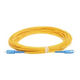 Jumper de Fibra Óptica Monomodo SC/UPC - SC/UPC Simplex, Color Amarillo, 15 Metros (49.21 Pies)