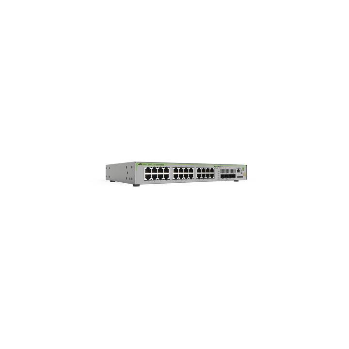 Switch Administrable CentreCOM GS970M, Capa 3 de 24 Puertos 10/100/1000 Mbps + 4 SFP Gigabit