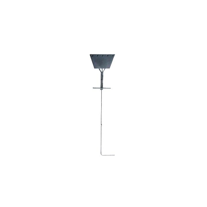 Ancla tipo Paleta con Redondo 3/4", placa de 1/2", 195 cm de Largo, Galvanizado por Inmersión en Caliente.