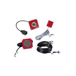 KIT de Accesorios para el modelo PA2F, incluye cámara, micrófono, parlante y botón, múltiples aplicaciones