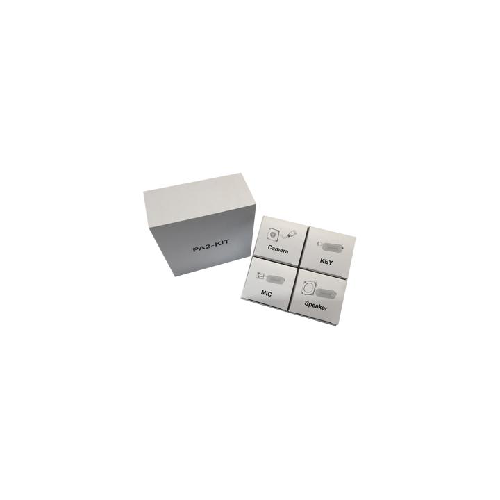 KIT de Accesorios para el modelo PA2F, incluye cámara, micrófono, parlante y botón, múltiples aplicaciones