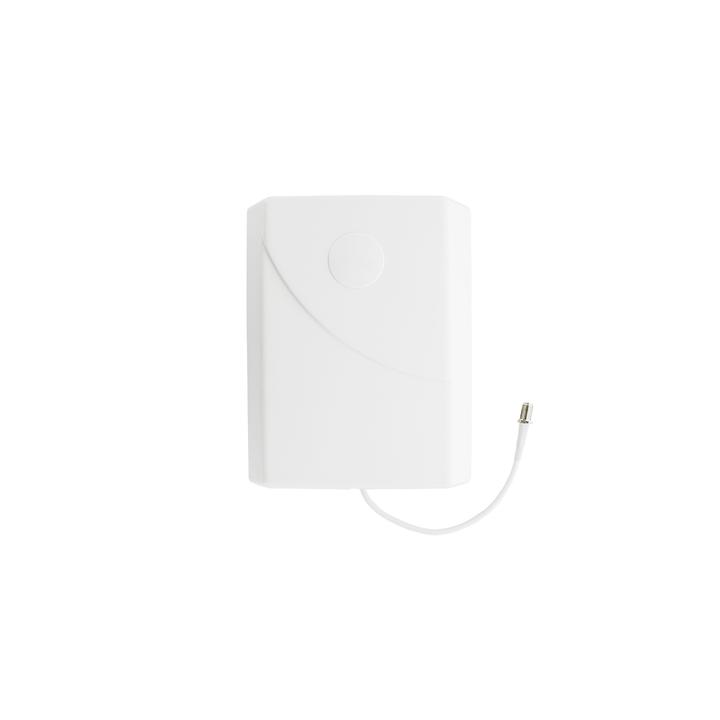Antena Tipo Panel de Montaje en Pared, Multibanda 700-960 MHZ/ 1710-2170 MHz, 75 Ohm, conector F hembra.