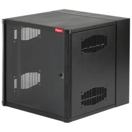 Gabinete AccessPlus de 12 UR Montaje en Pared de 19in, Rieles Numerados y Roscados #10-32, Puerta con Ventana de