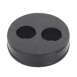Inserto de Caucho de 4" Con Dos Orificios para Cable de 7/8 in
