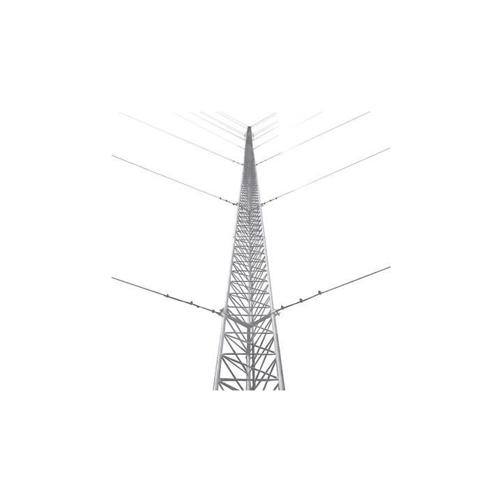 Kit de Torre Arriostrada de Piso de 12 m Altura con Tramo STZ45G Galvanizado por Inmersión en Caliente (No incluye
