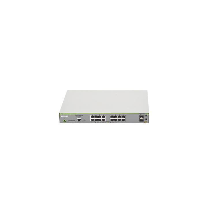 Switch Administrable CentreCOM GS970M, Capa 3 de 16 Puertos 10/100/1000 Mbps + 2 puertos SFP Gigabit