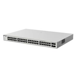 Switch Administrable PoE Capa 2+ Plus, con 48 puertos Gigabit PoE 802.3af/at + 4 SFP+ para fibra 10Gb, gestión