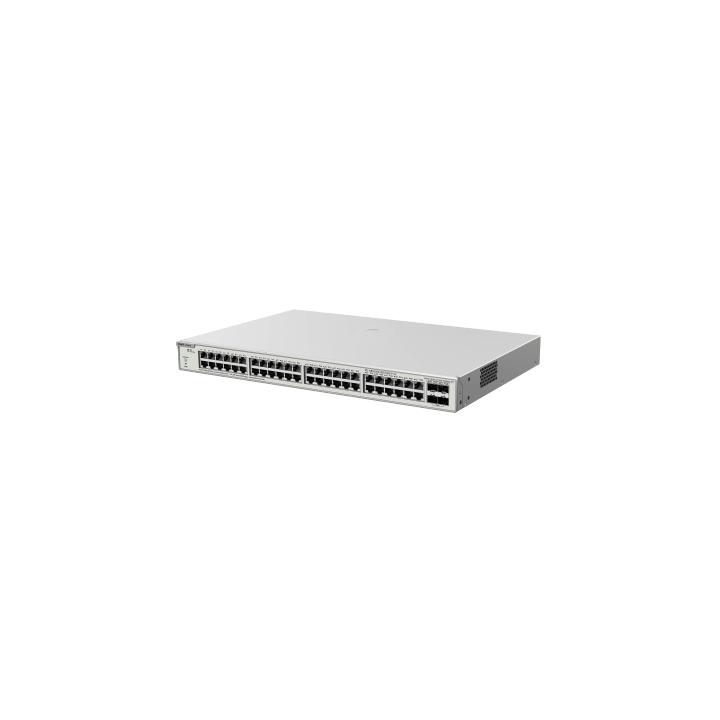 Switch Administrable PoE Capa 2+ Plus, con 48 puertos Gigabit PoE 802.3af/at + 4 SFP+ para fibra 10Gb, gestión