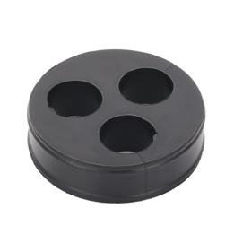 Inserto de Caucho de 4" Con Tres Orificios para Cable de 7/8 in