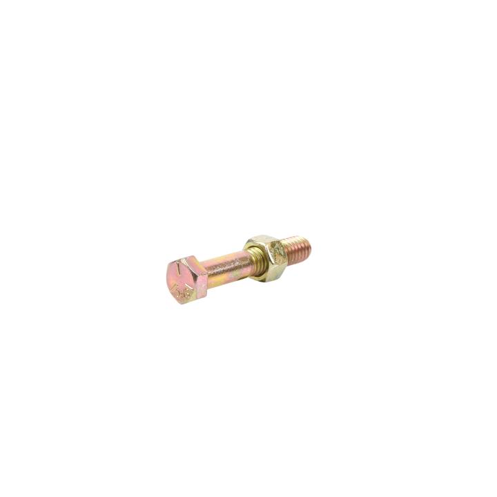 Paquete de 6 Tornillos Grado 5 con Tuercas Tropicalizadas de 3/8" x 2".