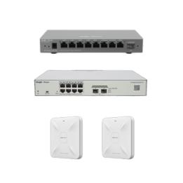 Solución Completa de Red para hasta 200 Clientes y hasta 4 servicios de Internet., Ideal para Iniciar un Proyecto de