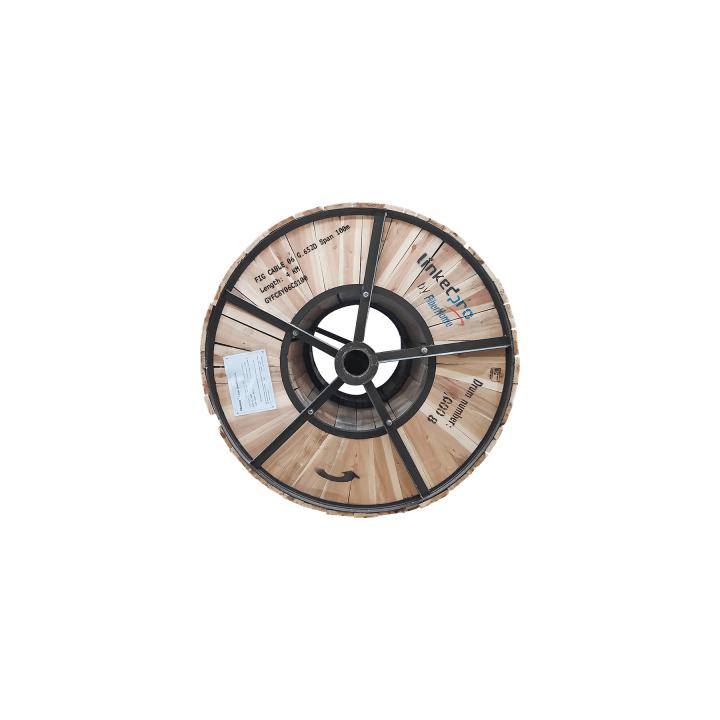 Carrete de 4 Kilómetros de Fibra Óptica Aérea Figura 8 G.652D, Monomodo de 6 Hilos, Exterior, Span 100, Loose Tube