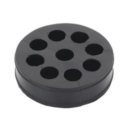 Inserto de Caucho de 4" Con Nueve Orificios para Cable de 1/2 in