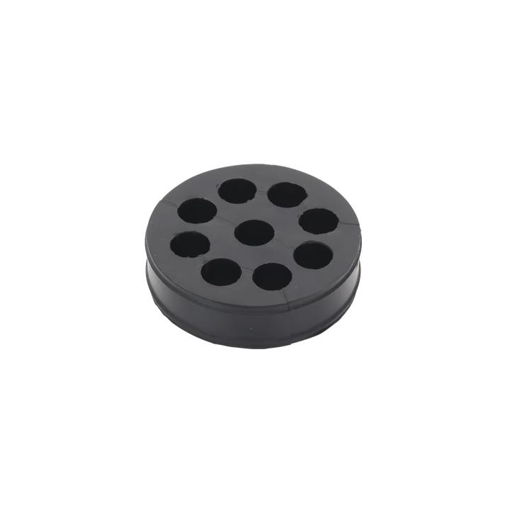 Inserto de Caucho de 4" Con Nueve Orificios para Cable de 1/2 in