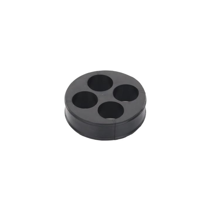 Inserto de Caucho de 4" Con Cuatro Orificios para Cable de 7/8 in