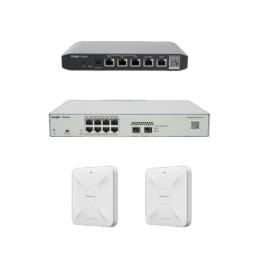 Solución Completa de Red para hasta 100 Clientes y hasta 2 servicios de Internet., Ideal para Iniciar un Proyecto de