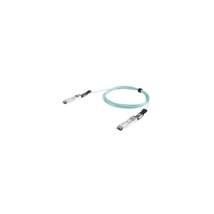 Cable AOC QSFP+ de 40 Gbps a 40 Gbps / Cable de fibra óptica Activo / Longitud: 30 metros