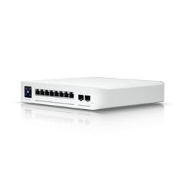 UniFi Switch Empresarial Capa 3 de 8 Puertos PoE 802.3af/at 2.5G + 2 Puertos 1/10G SFP+, 120W, Pantalla Informativa