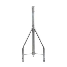 Tramo de Remate / Copete, tubo industrial 1 1/4" con tubo central 2 3/8", galvanizado por electrólisis.