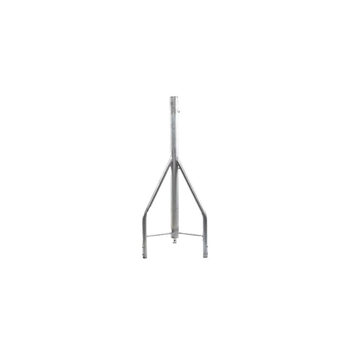 Tramo de Remate / Copete, tubo industrial 1 1/4" con tubo central 2 3/8", galvanizado por electrólisis.