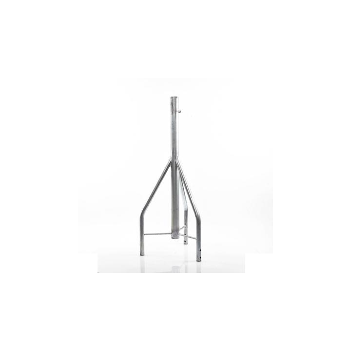 Tramo de Remate / Copete, tubo industrial 1 1/4" con tubo central 2 3/8", galvanizado por electrólisis.