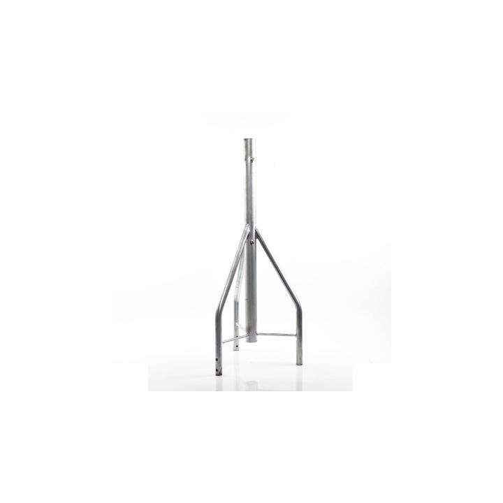 Tramo de Remate / Copete, tubo industrial 1 1/4" con tubo central 2 3/8", galvanizado por electrólisis.