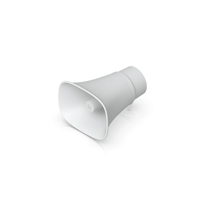 UniFi Protect AI Horn Speaker, Altavoz IP 120 dB, PoE+, Alerta AI Avanzada, Montaje Pared, Esquina y Poste, IP66