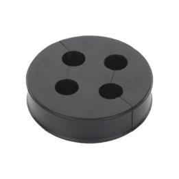 Inserto de Caucho de 4" Con Cuatro Orificios para Cable de 3/8 in