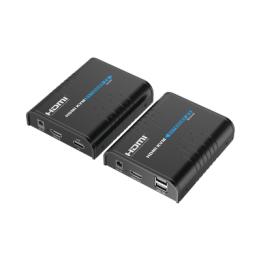 Kit extensor KVM (HDMI y USB) hasta 120 metros | Resolución 1080P @ 60 Hz | Soporta STP y UTP CAT6 | Soporta Switch