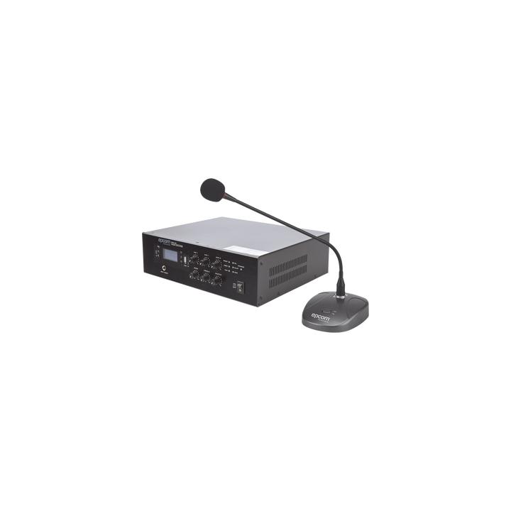 KIT de Amplificador de 120W Modelo SFB120 | más Micrófono de Escritorio Modelo SF621A