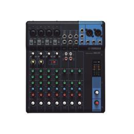 Mezcladora de Audio | 10 Canales | 4 Entradas de Micrófono | 3 Entradas de Línea Estéreo | Phantom Power