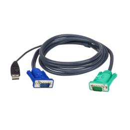 Cable KVM | USB con SPHD | 3 en 1 | De 3 m