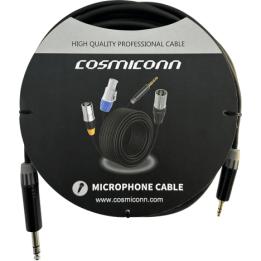 Cable 6.35mm a 3.5mm, conectores color negro MP3X-B - MTP3C-BG, length 5m